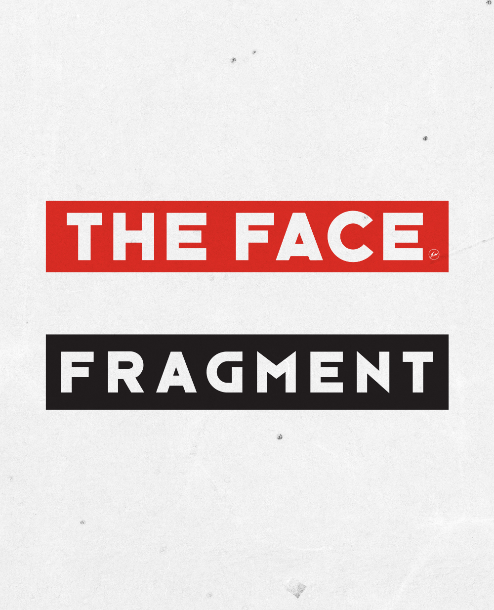「fragment design」と英国カルチャー誌「THE FACE」とのコラボアイテムが「TOKION」で本日発売 - TOKION