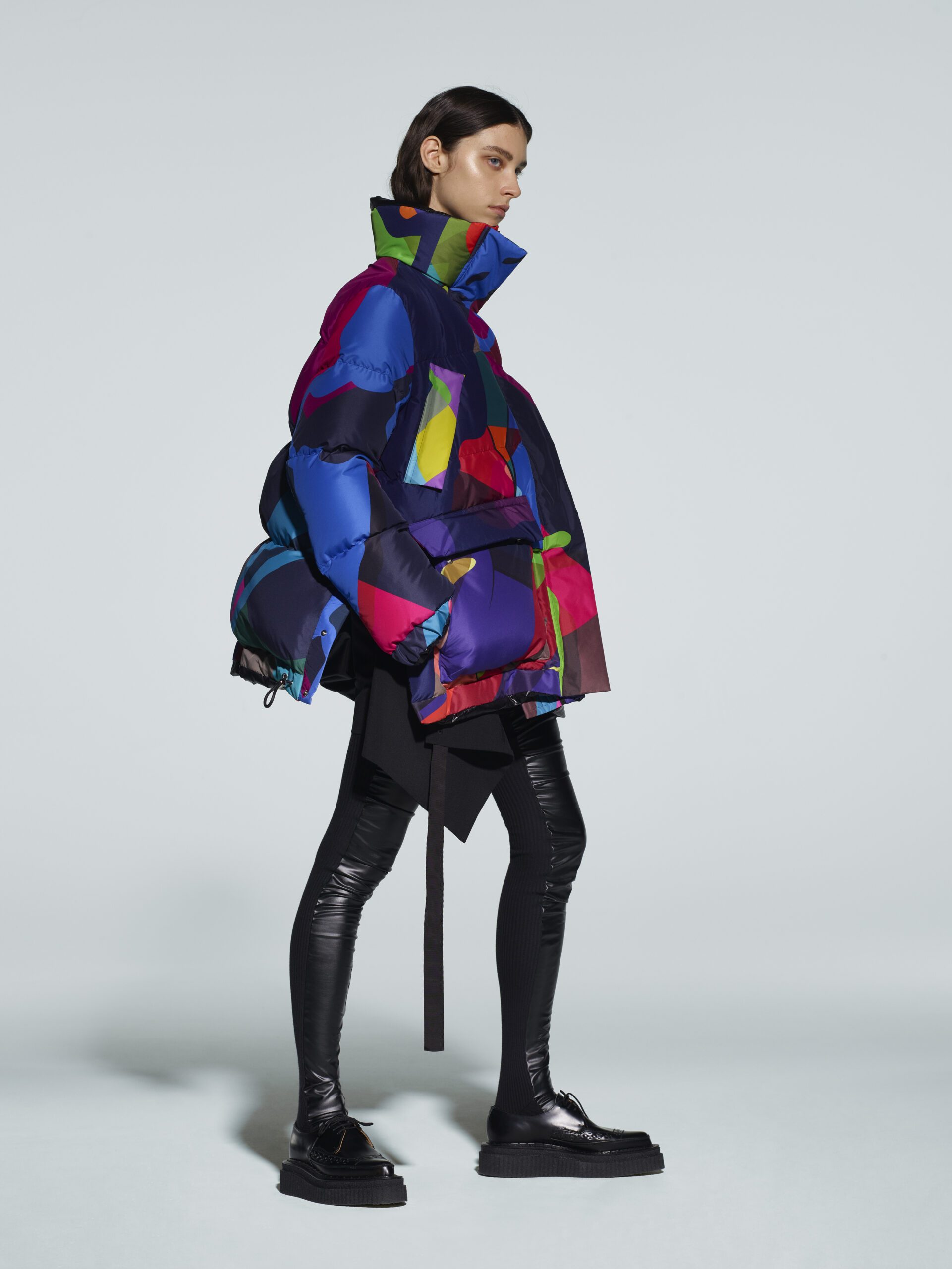 sacai×KAWS 2021AW ニット サカイ カウズ コラボ マルチカラー-