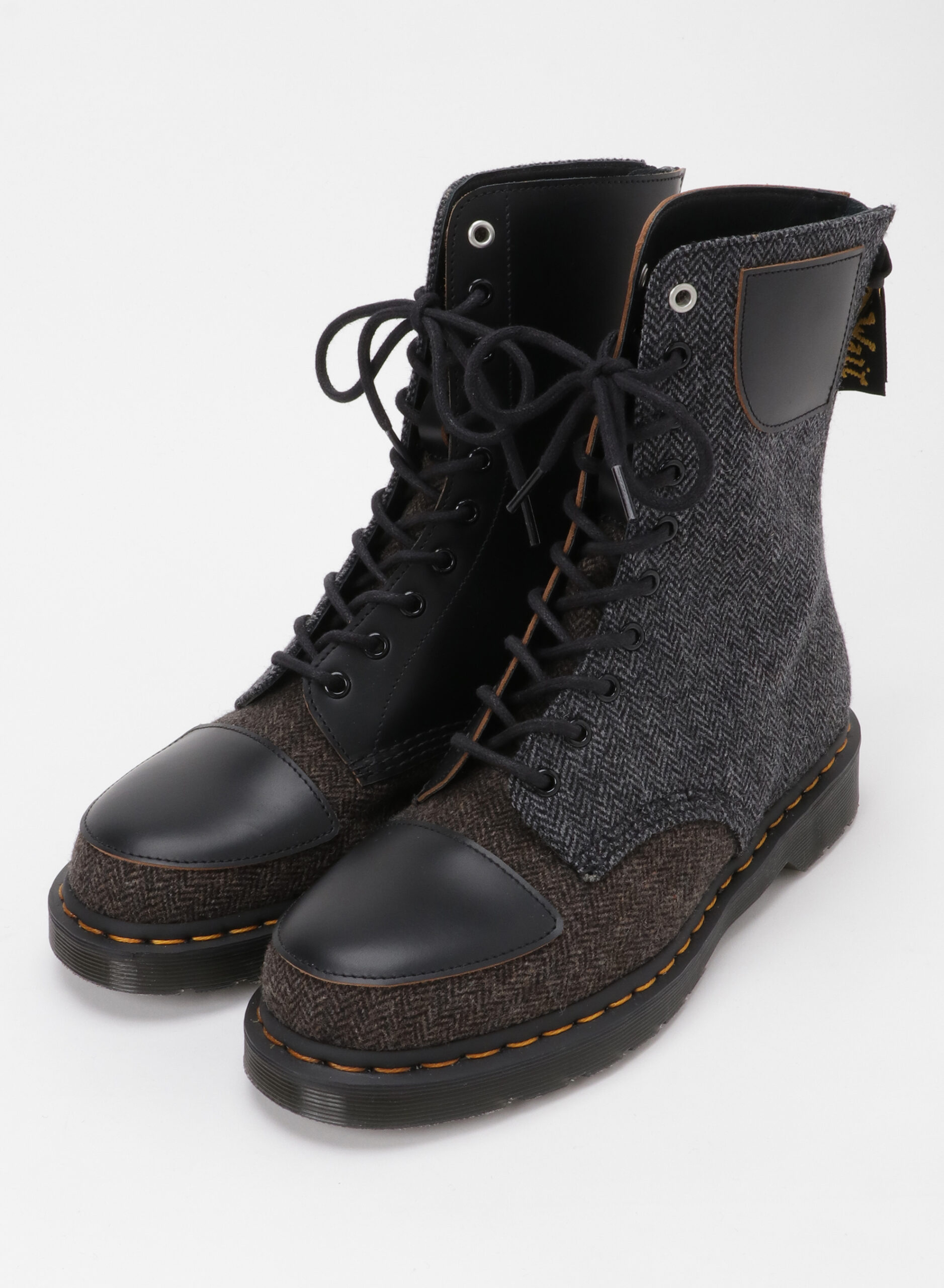 HOTセールDr.Martens ドクターマーチン Y\'s コラボ 10ホール ブーツ 黒 靴