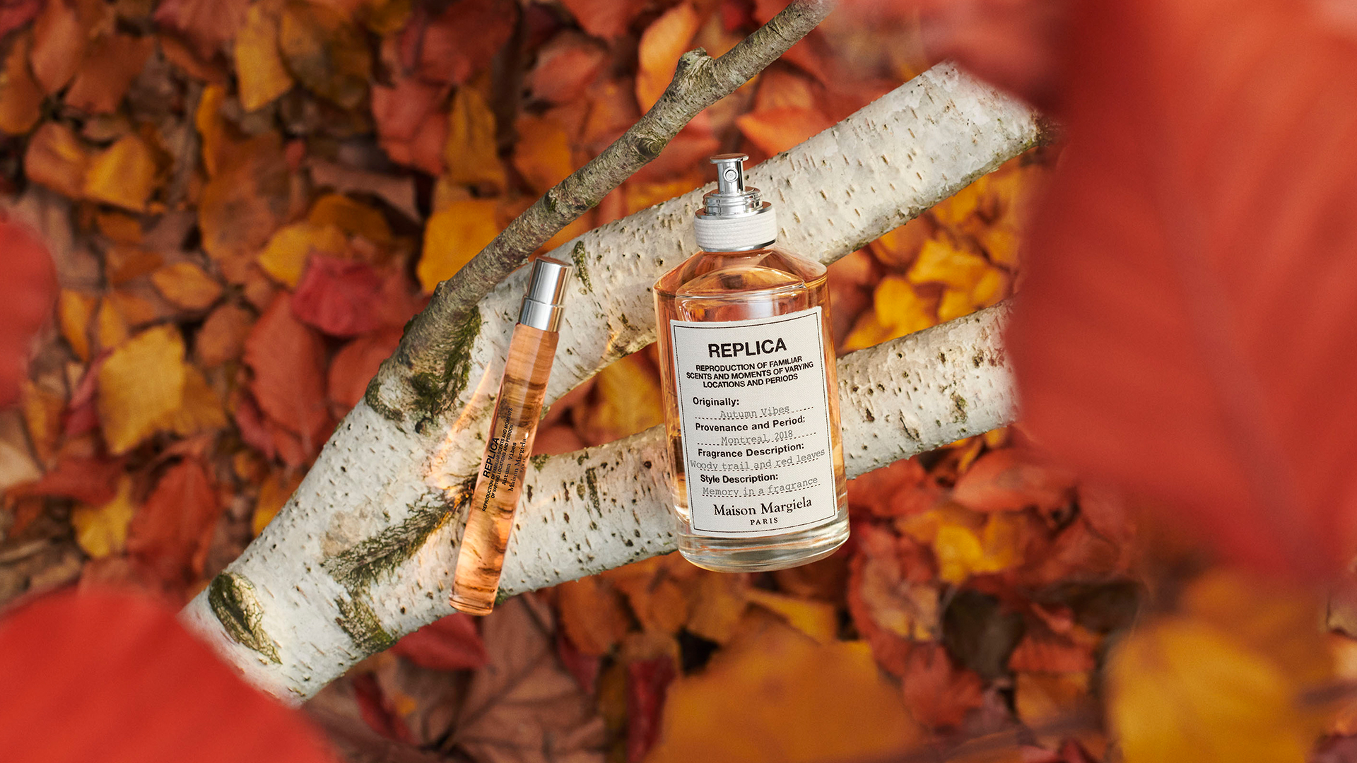 メゾン マルジェラ」の香水“レプリカ”に新作が登場 秋の紅葉した森を