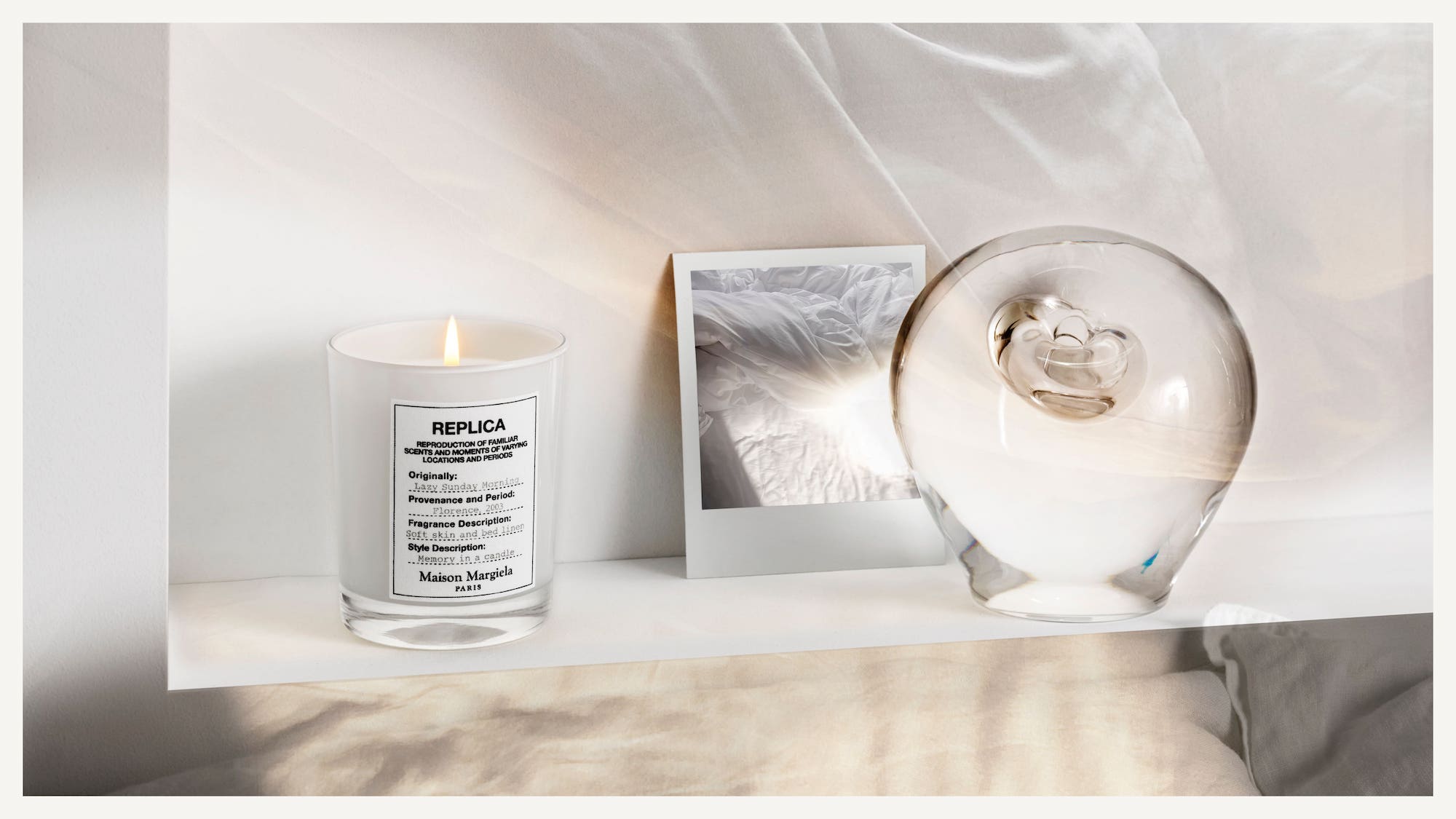 メゾンマルジェラ レプリカキャンドル レイジーサンデーモーニングSILVER レプリカ キャンドル レイジーサンデー モーニング(フローラル