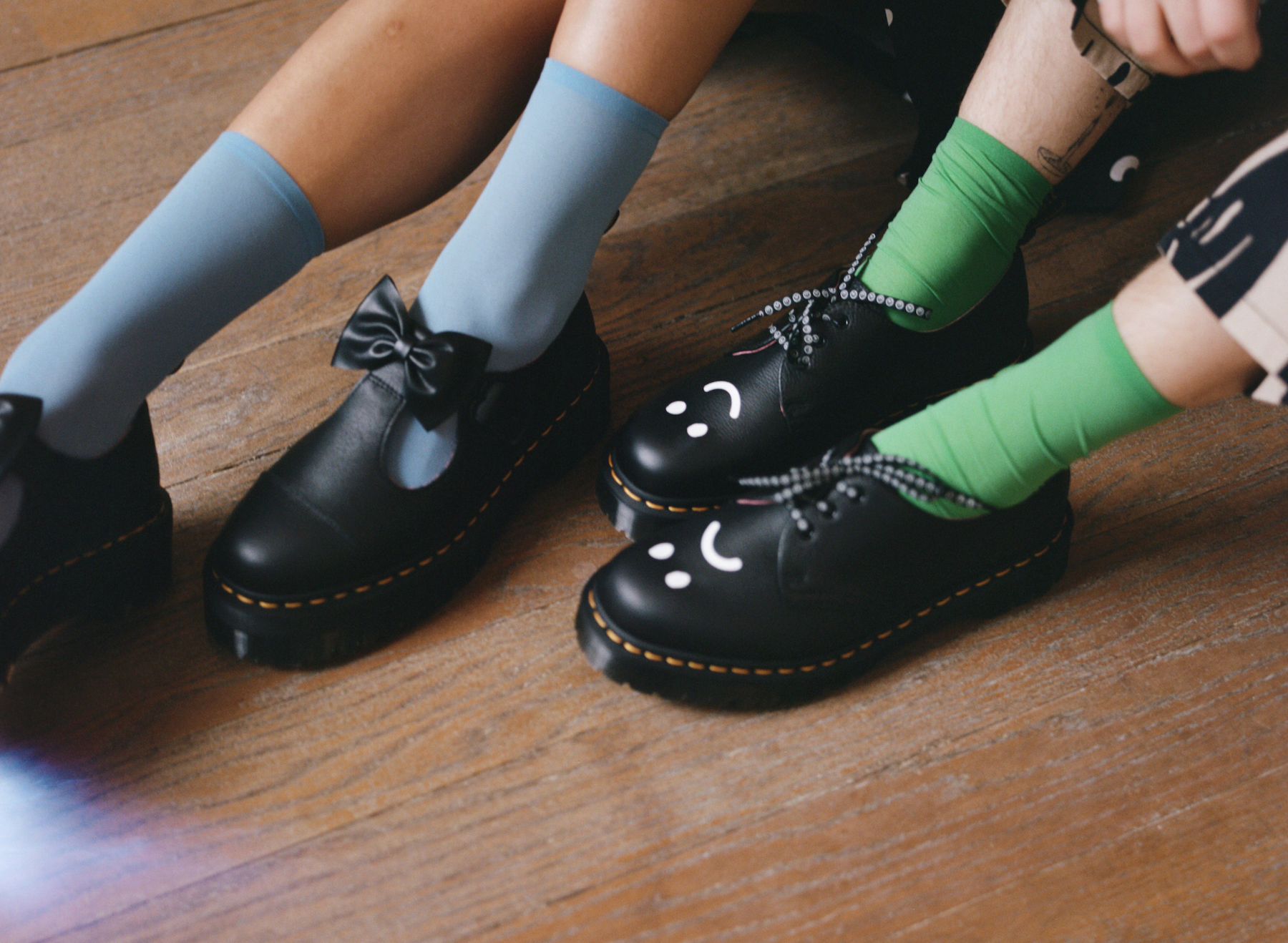 ドクターマーチンx新品 UK3 Dr.Martens LAZY OAF　厚底　3ホール