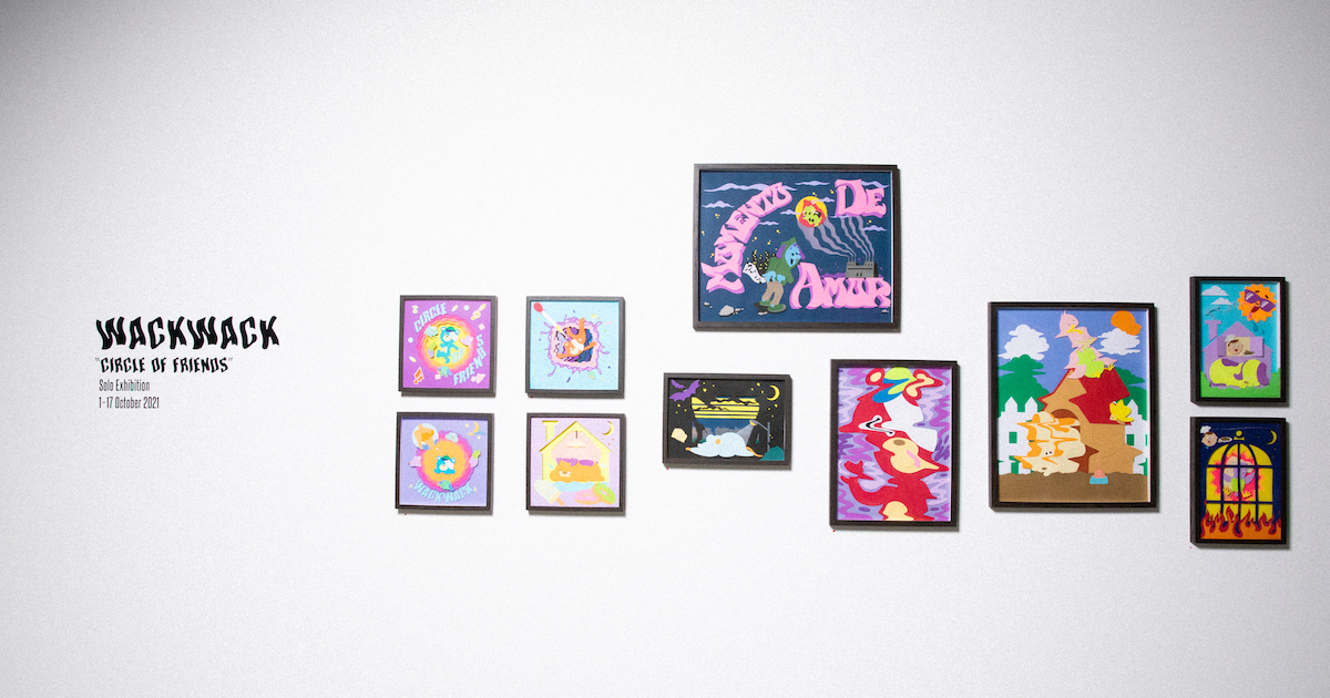 WACKWACK ／ワクワク 切り絵　ベティ・ブープ イルでハッピーな切り絵ワールドwackwack「Circle of friends