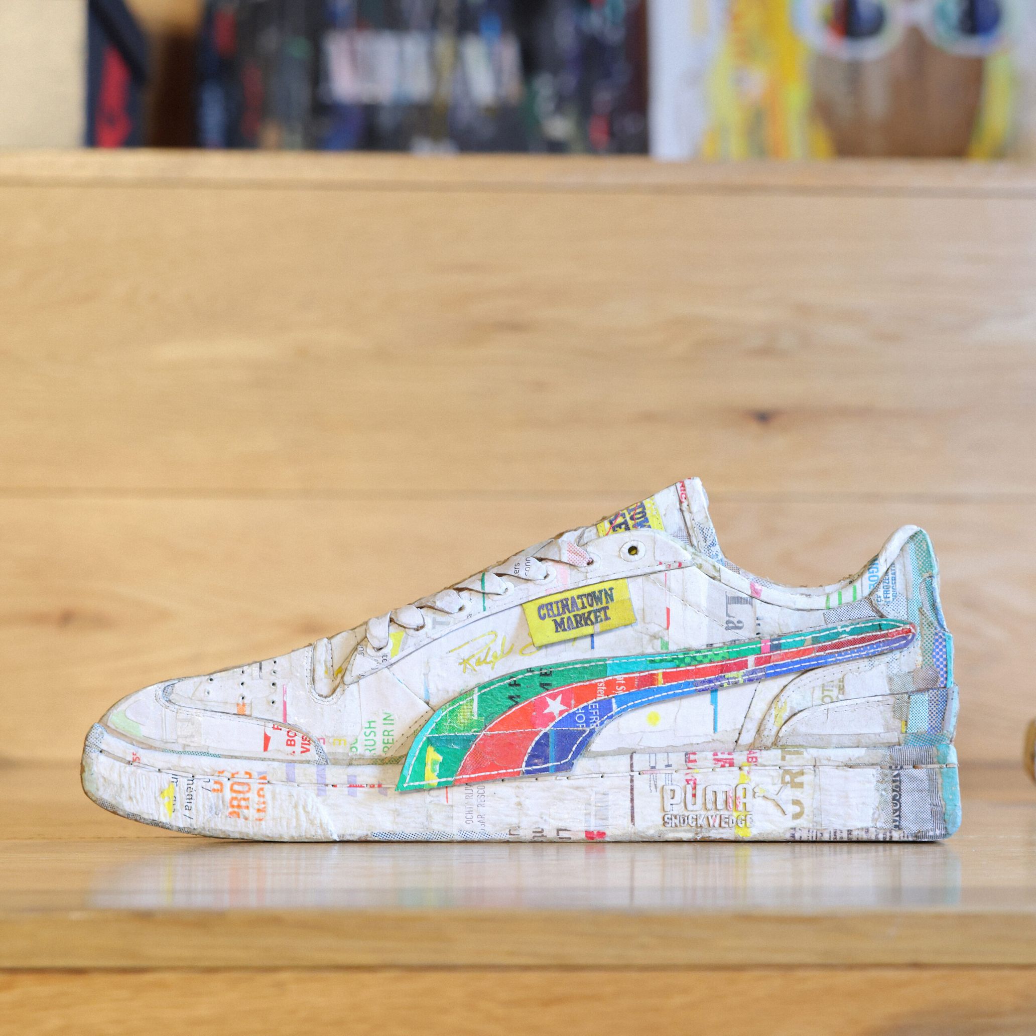 Sneakers as a motif of the artwork