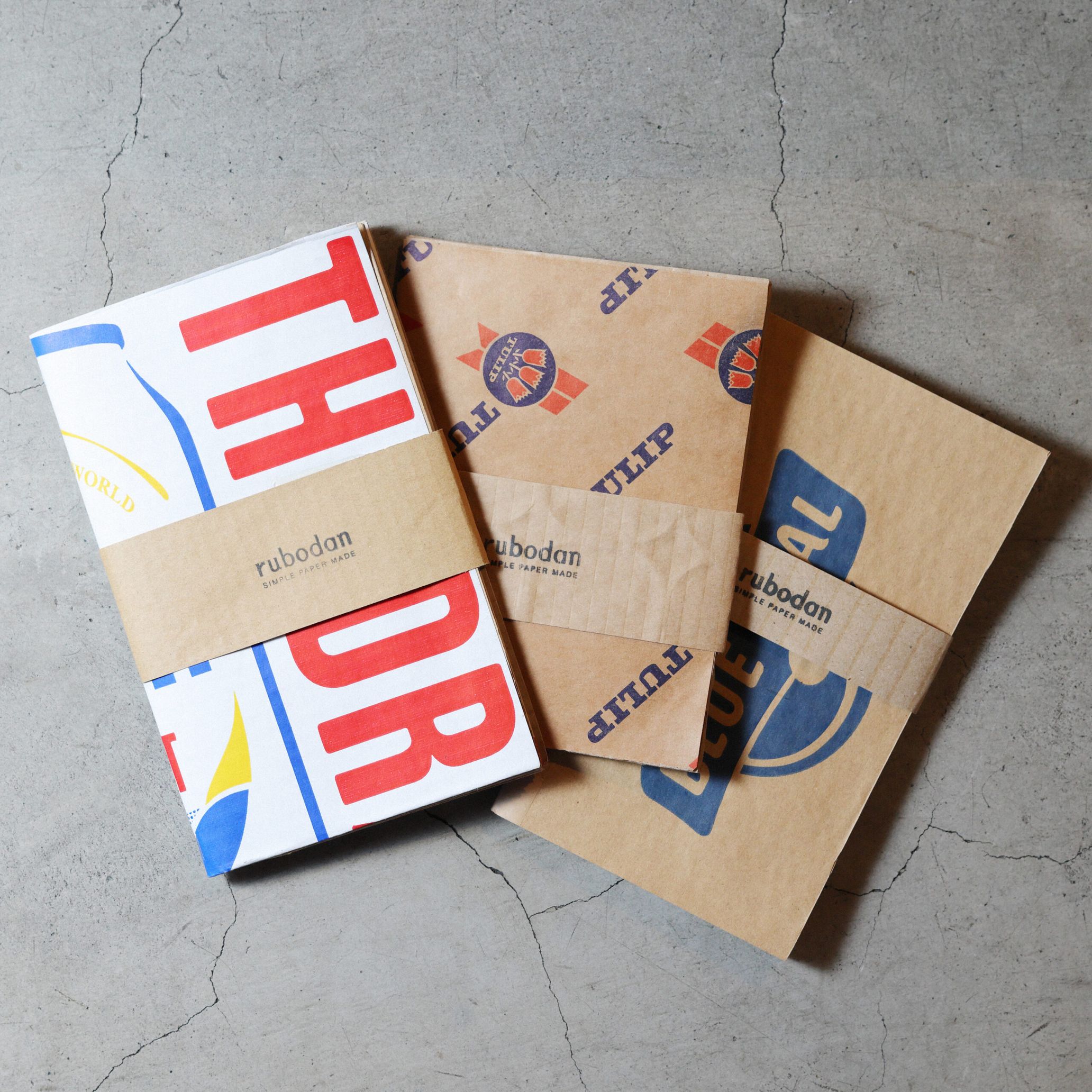 rubodan notebooks made from reused cardboard