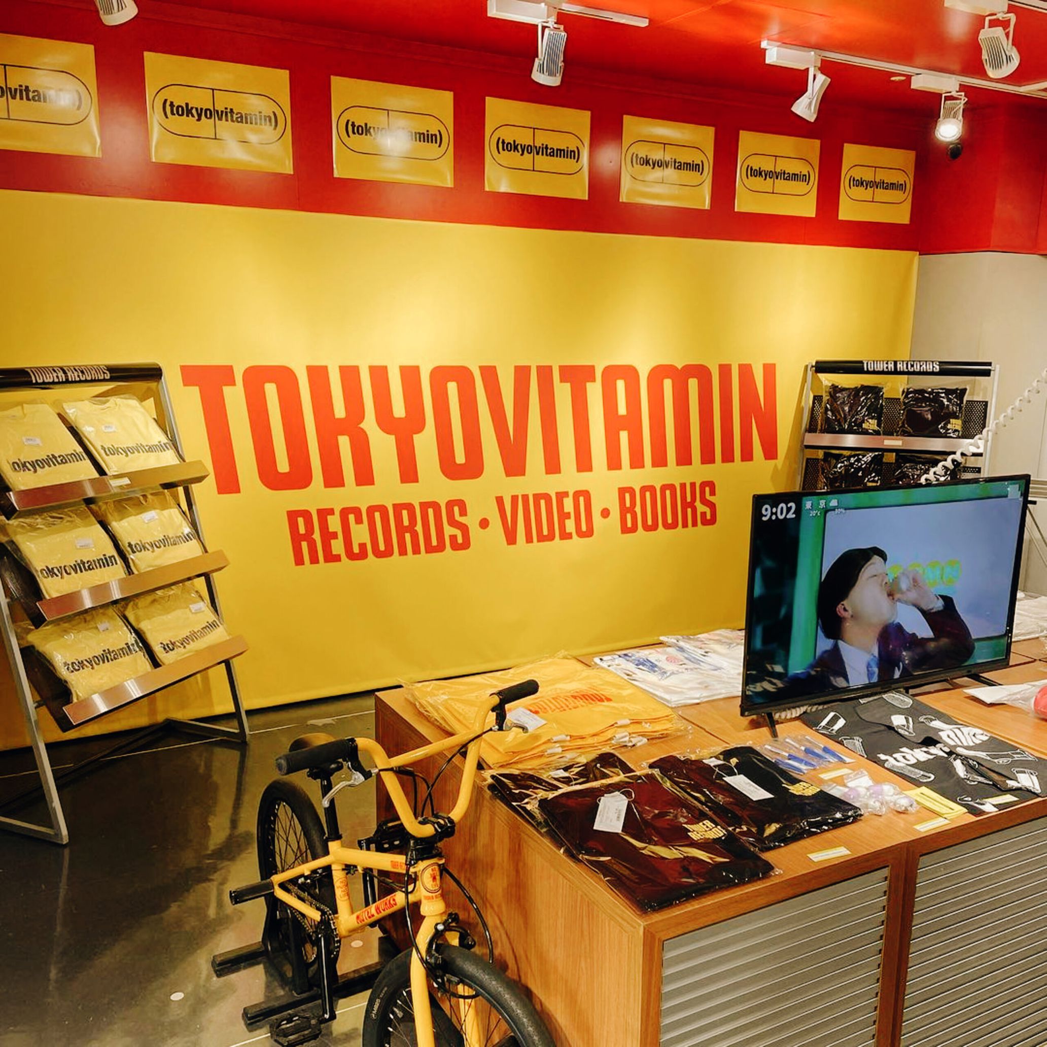 Pop-up store at Tower Records Shibuya (from tokyovitamin’s Instagram page)