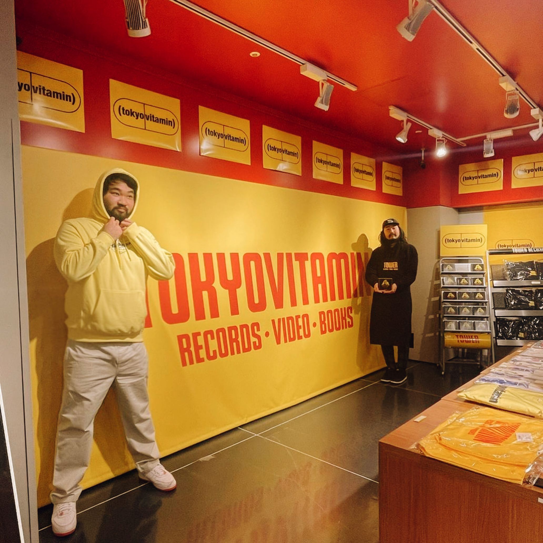 Pop-up store at Tower Records Shibuya (from tokyovitamin’s Instagram page)