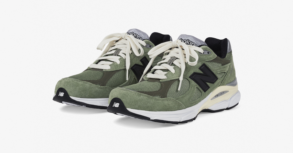 「ニューバランス」×「ジョウンド」の“990v3 オリーブ”が登場 