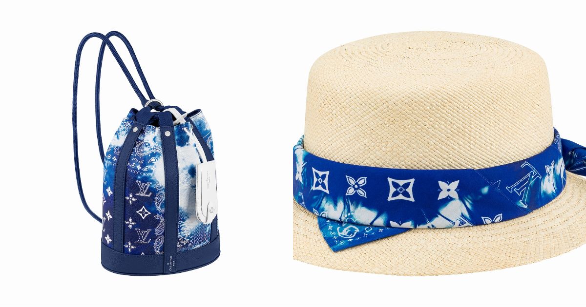 ルイ・ヴィトン」がブリーチ加工風のバンダナ＆モノグラムの小物