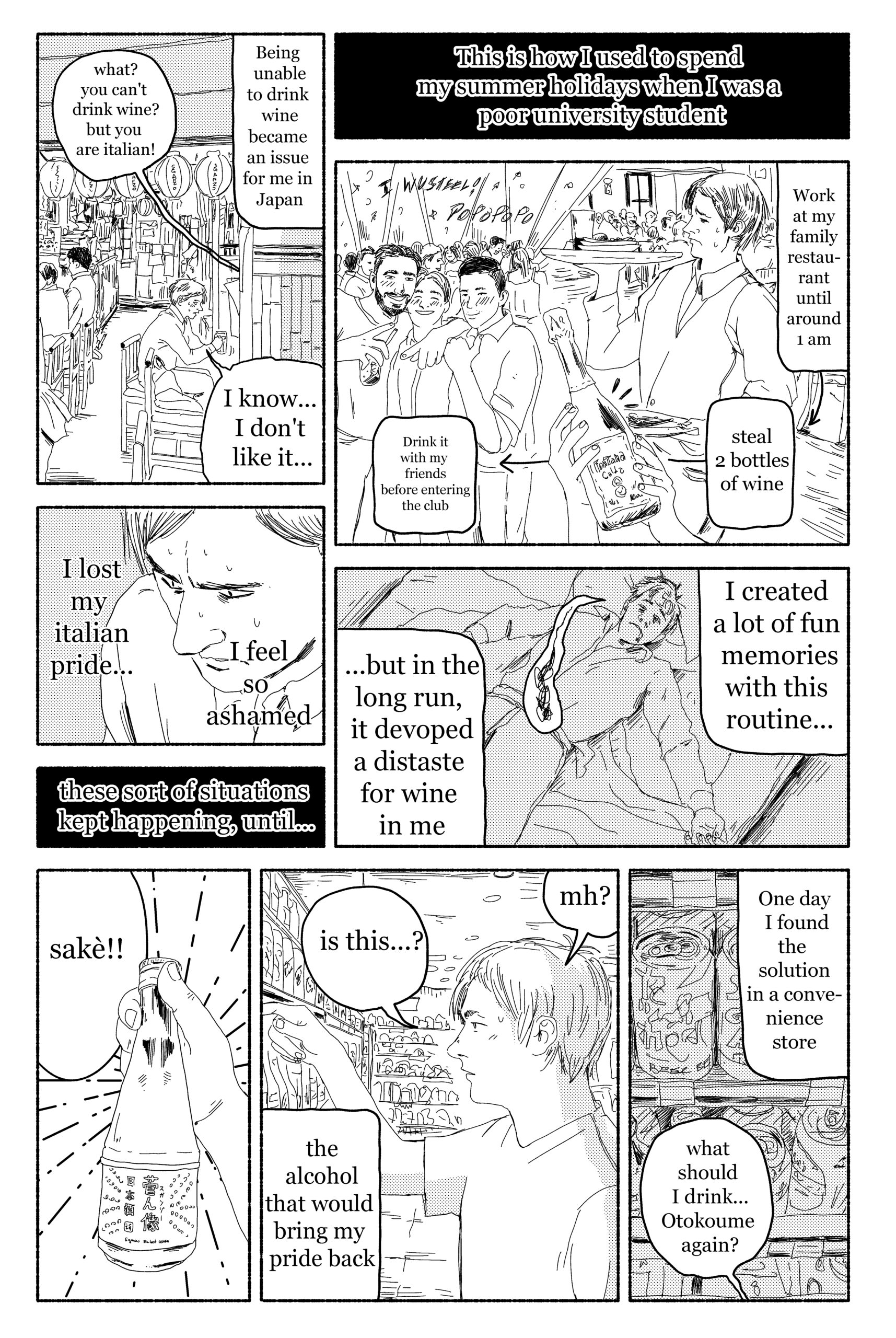 
“You Can Drink but Don’t Get Drunk” Sake Brewery Tour Manga Series: Italian Manga Artist Peppe’s Encounter With Japanese Culture Vol.3 