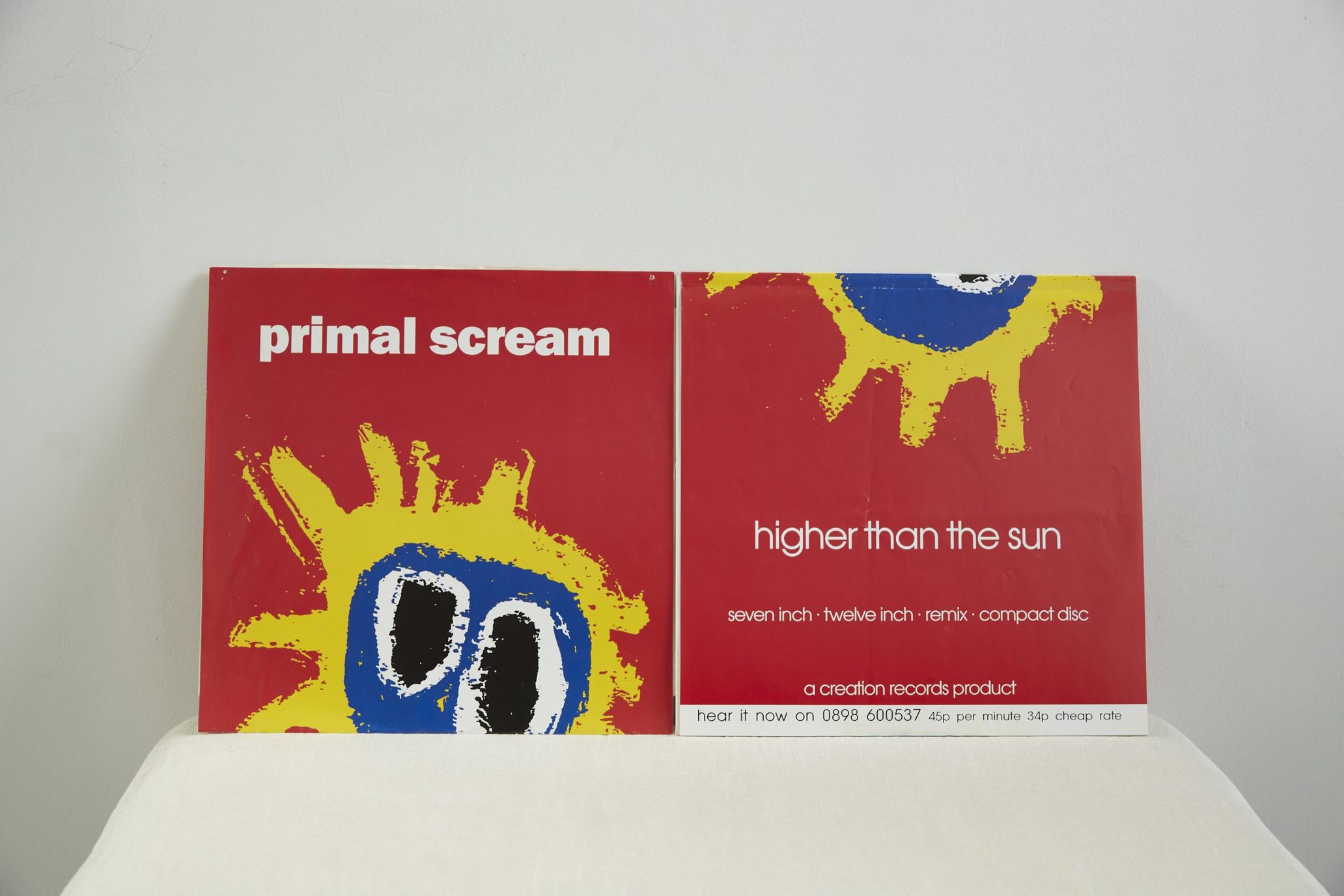 「Higher Than The Sun」プロモ盤。このポスターのデザインが「Screamadelica」のジャケットになる。