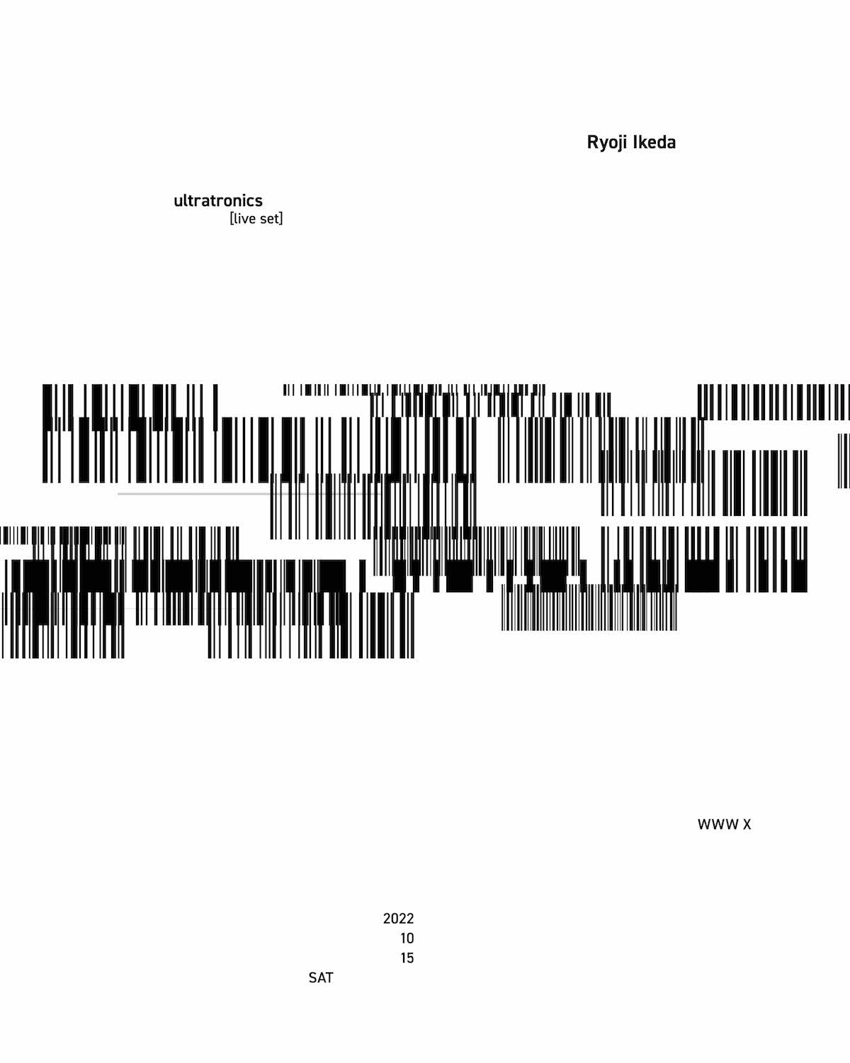 Night Passage 確認用　池田亮司 池田亮司が10月15日に「WWW X」でライブを開催 - TOKION