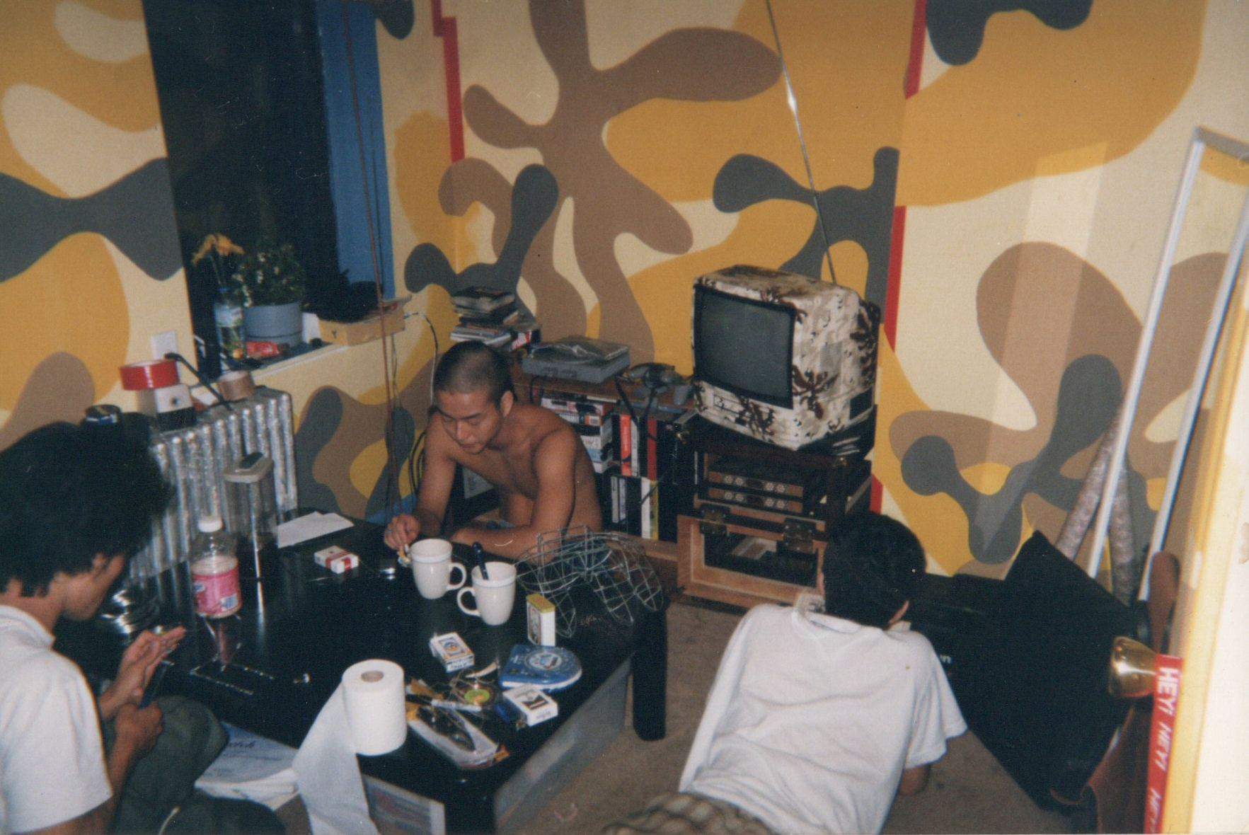 One room in Kurata’s East Village apartment back in 1999