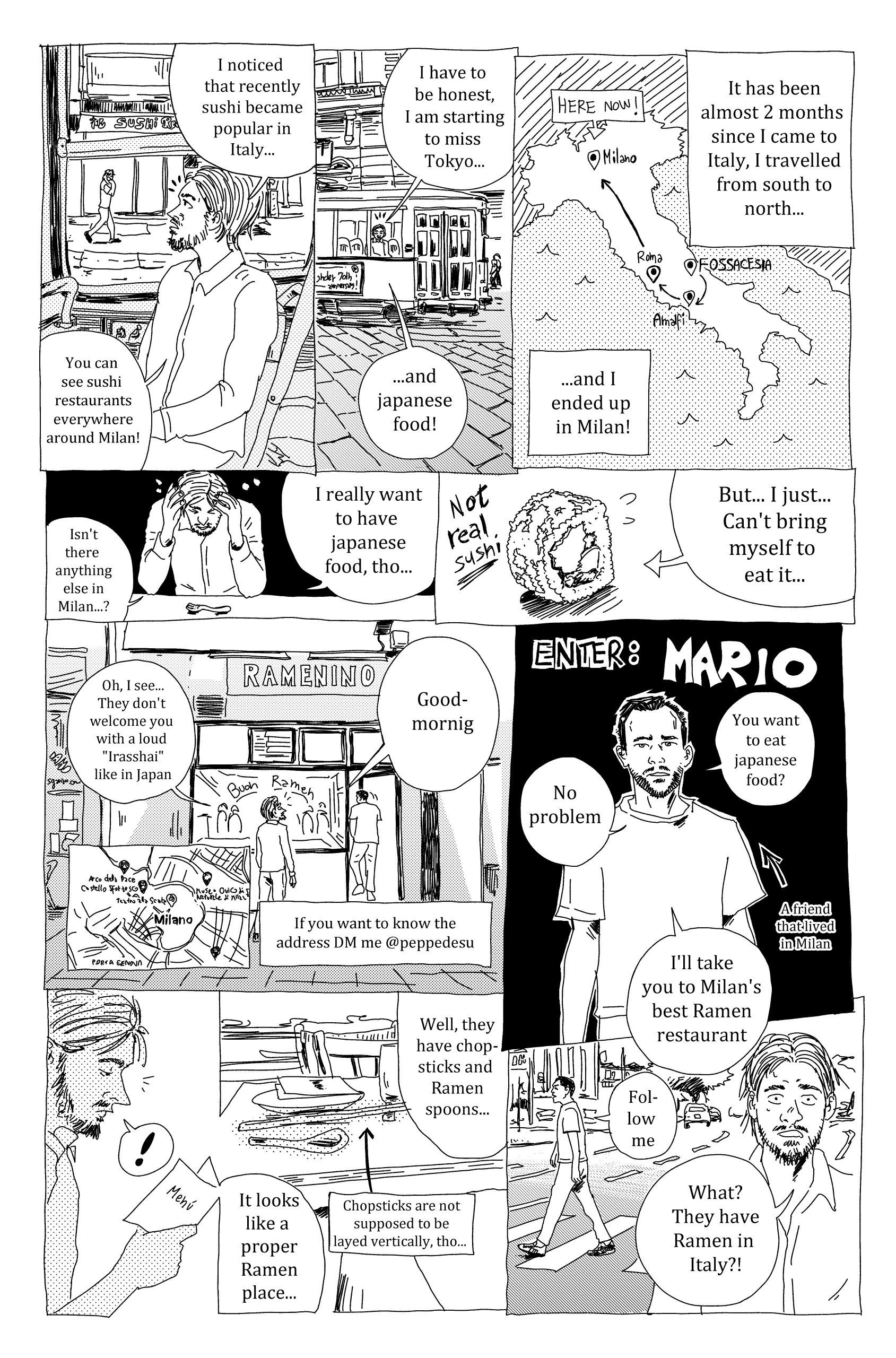 How good is Ramen in Milan? : Italian Manga Artist Peppe’s Encounter with Japanese Culture Vol. 6