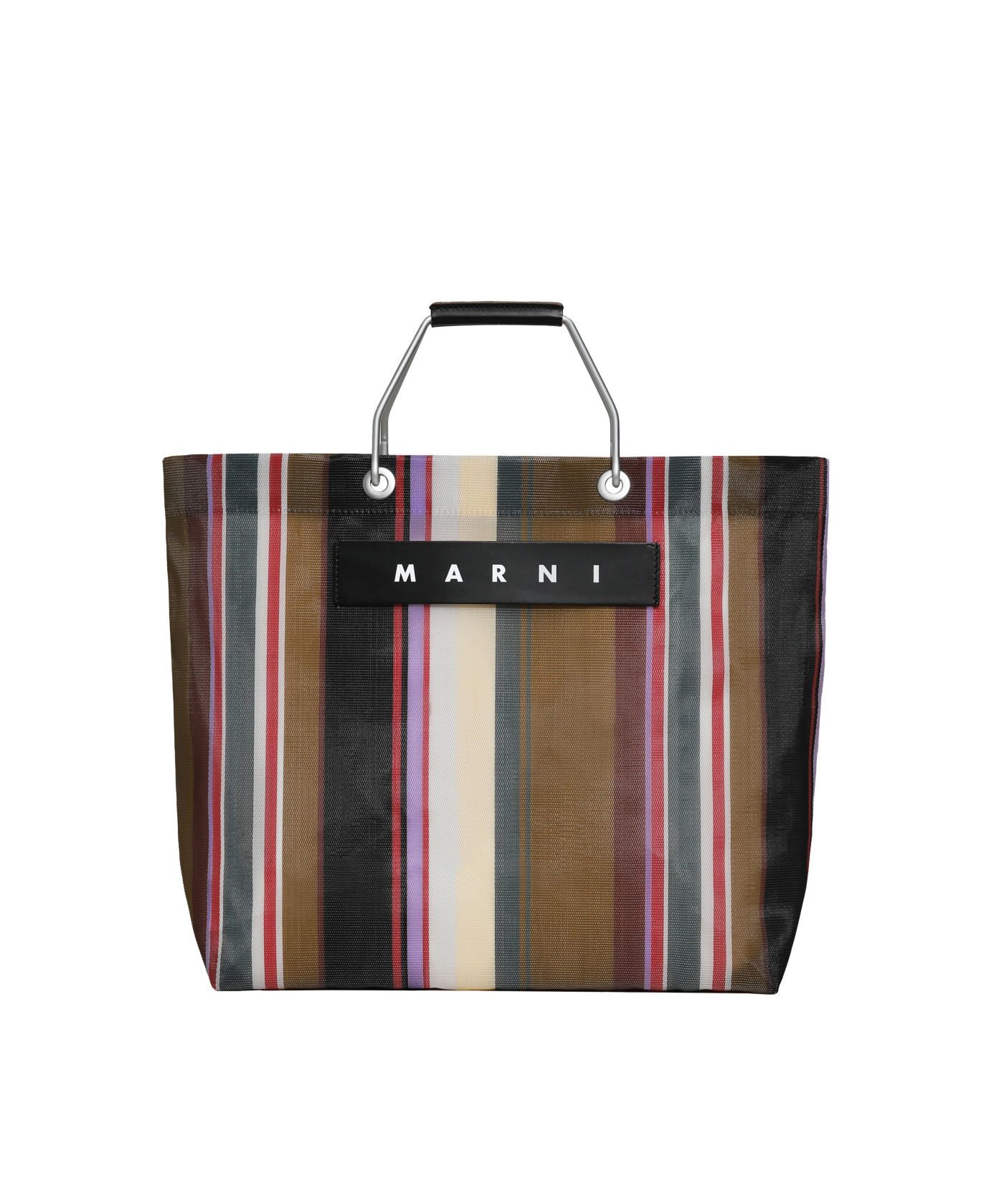 新品未使用】05 MARNI マルニマーケット ストライプバッグ ローズ