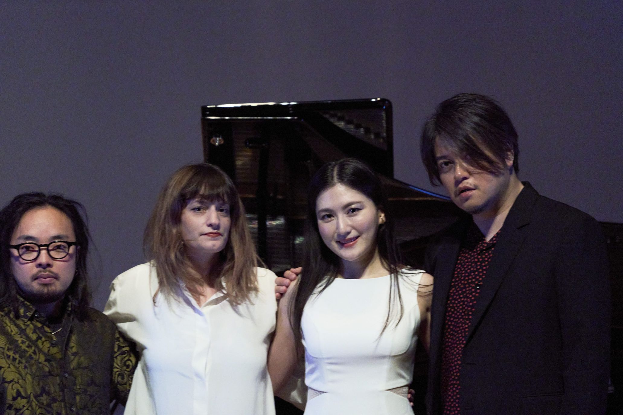 左から：笹久保伸、ジュスティーヌ・エマール、田中彩子、渋谷慶一郎
Photography Kenshu Shintsubo