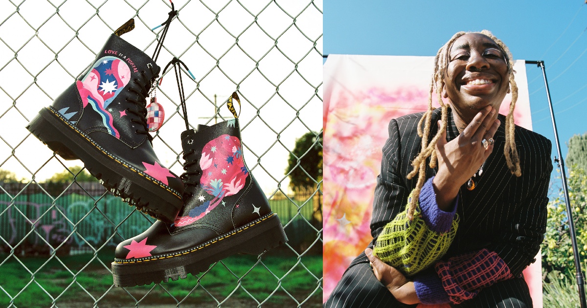 【レア】Dr.Martens 8ホール Jadon Prideコラボ 自由で平等な社会を目指して。ドクターマーチンが3人のPRIDE