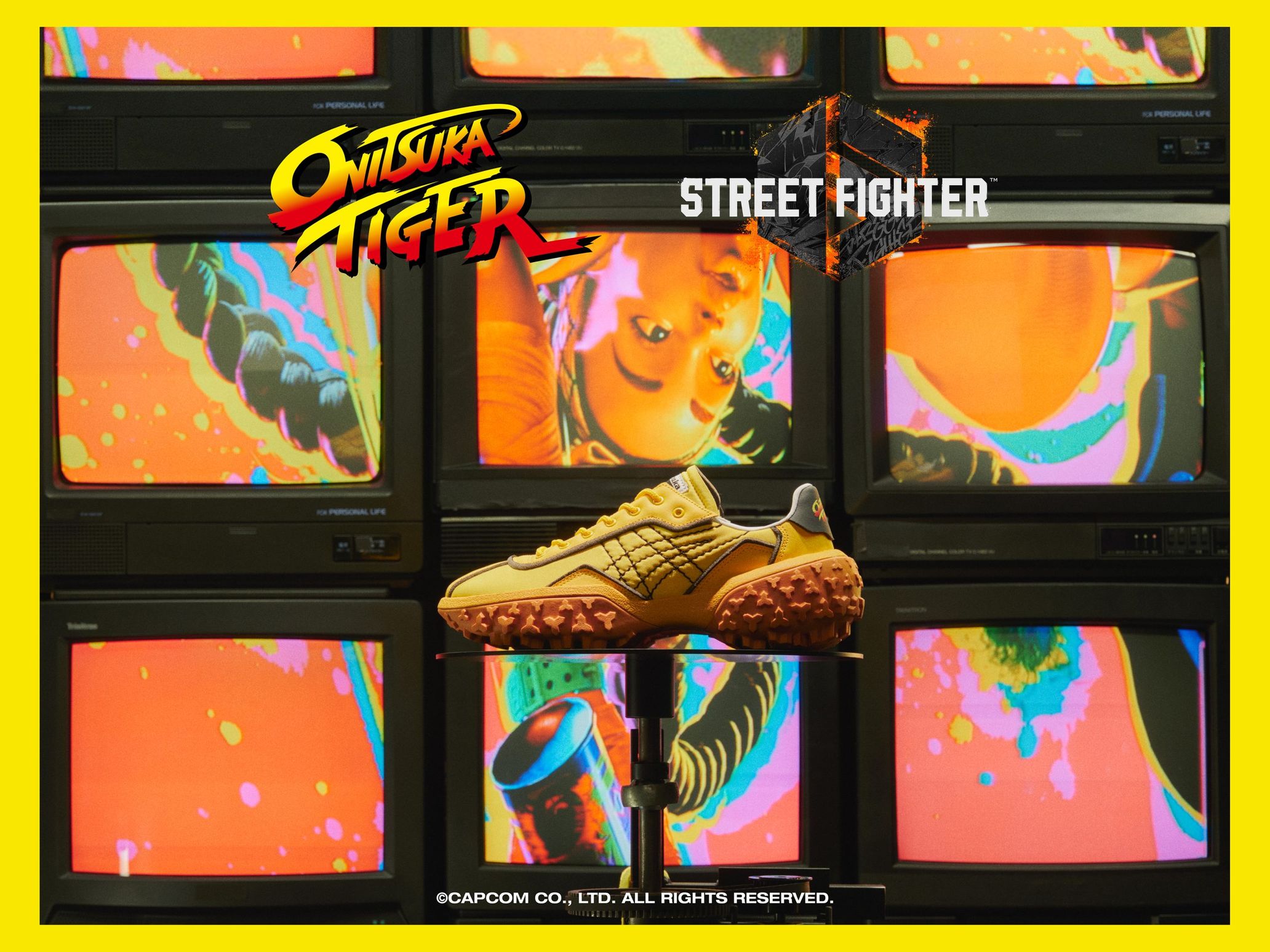 オニツカタイガー Street Fighter 6 コラボスニーカー
