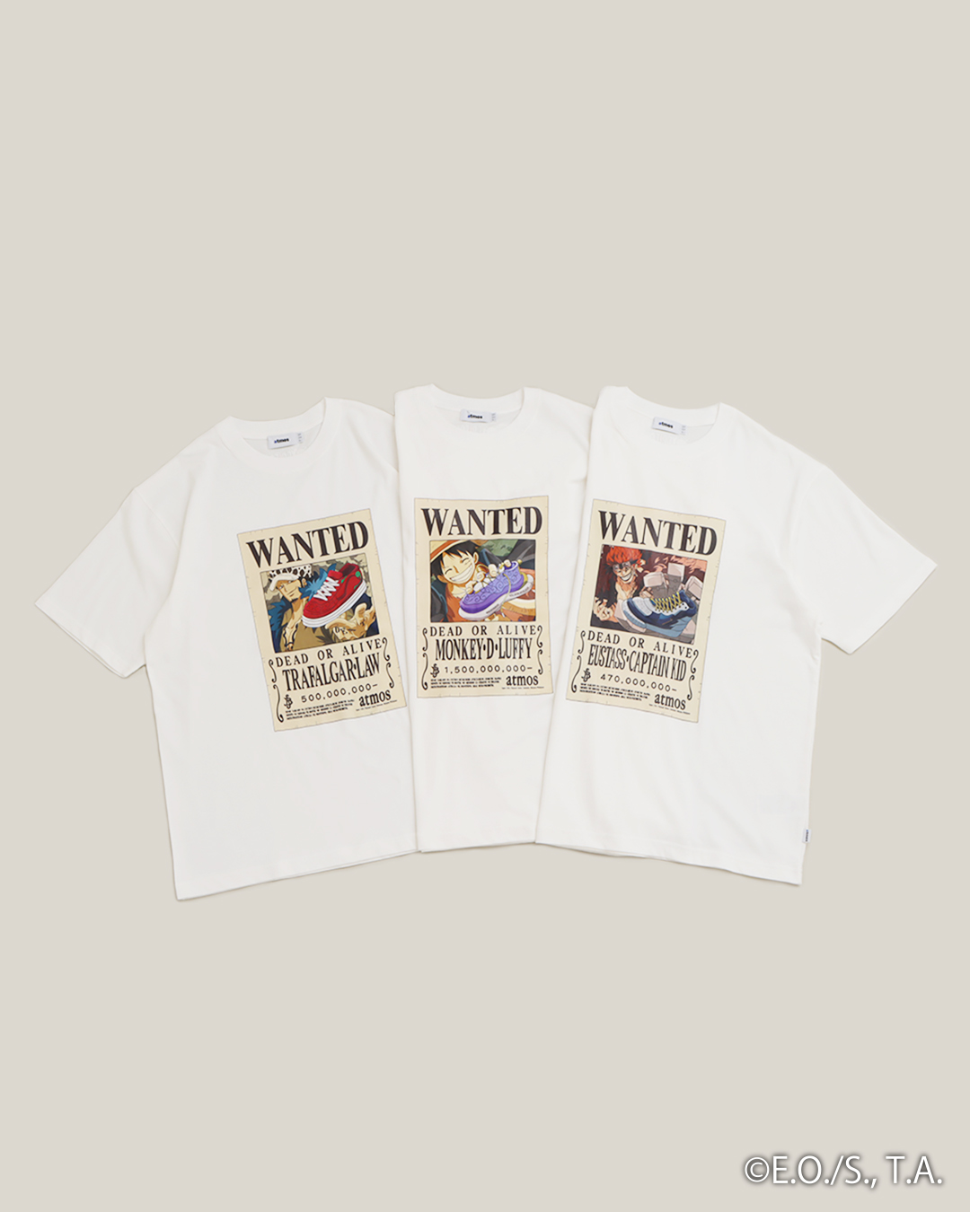 ワンピース』と「アトモス」とのコラボTシャツが7月22日に発売 - TOKION