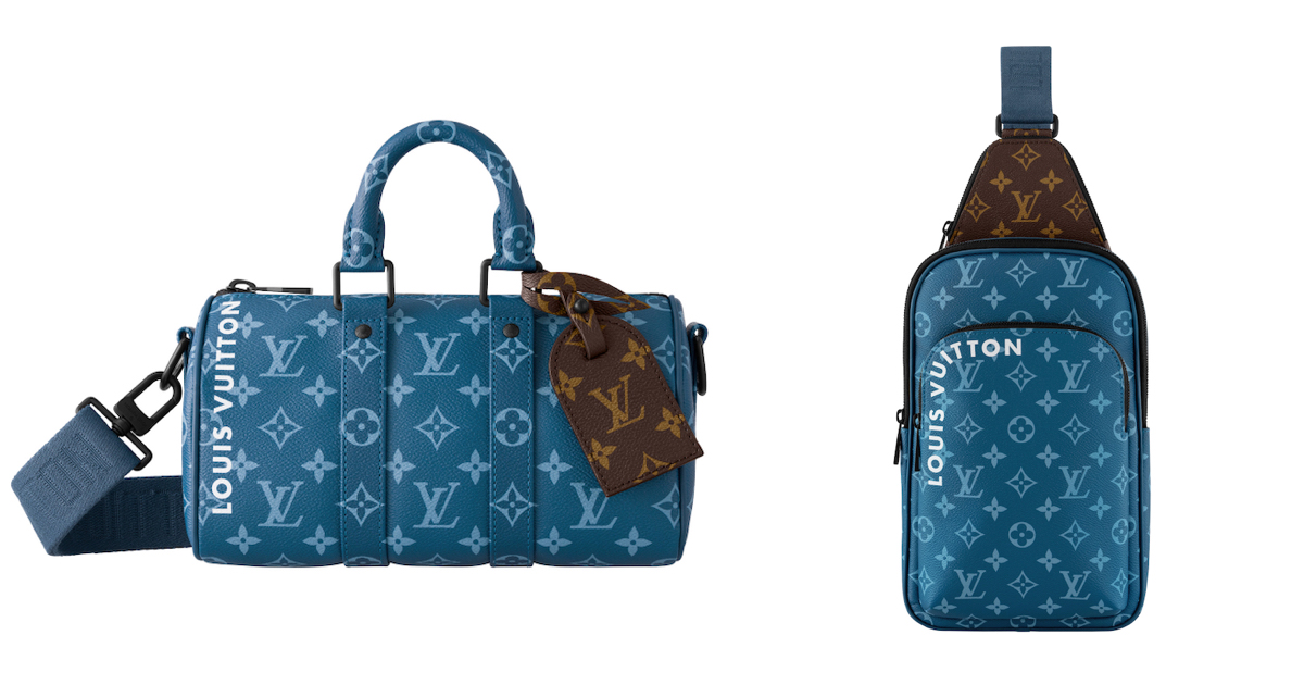 ルイヴィトン LOUIS VUITTON バンドー ブルー モノグラム ルイ 
